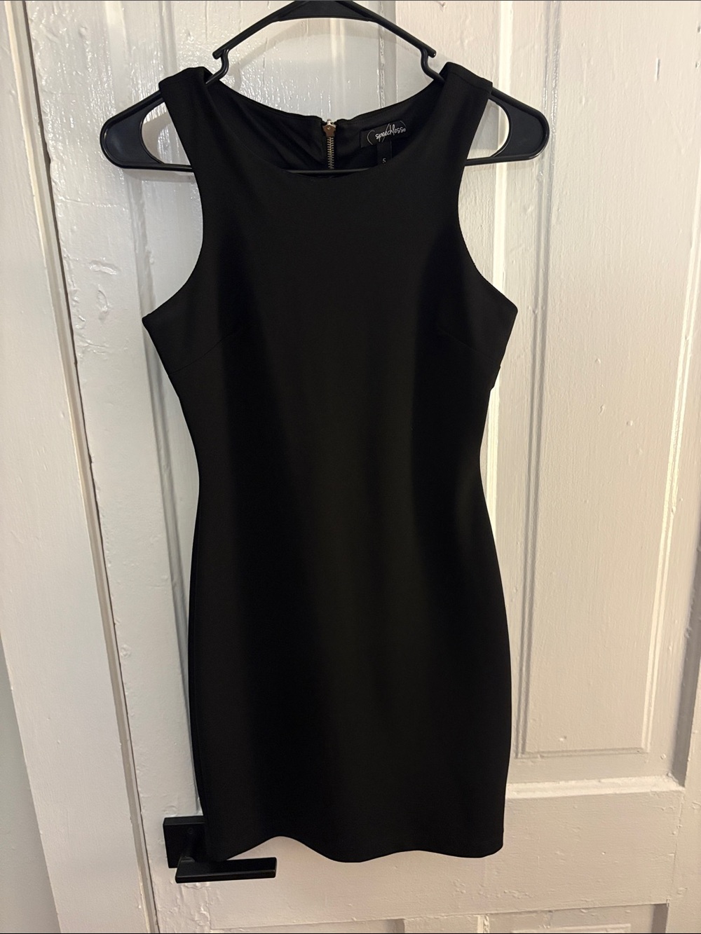 Speechless Little Black Mini Dress with Full Zipper Back